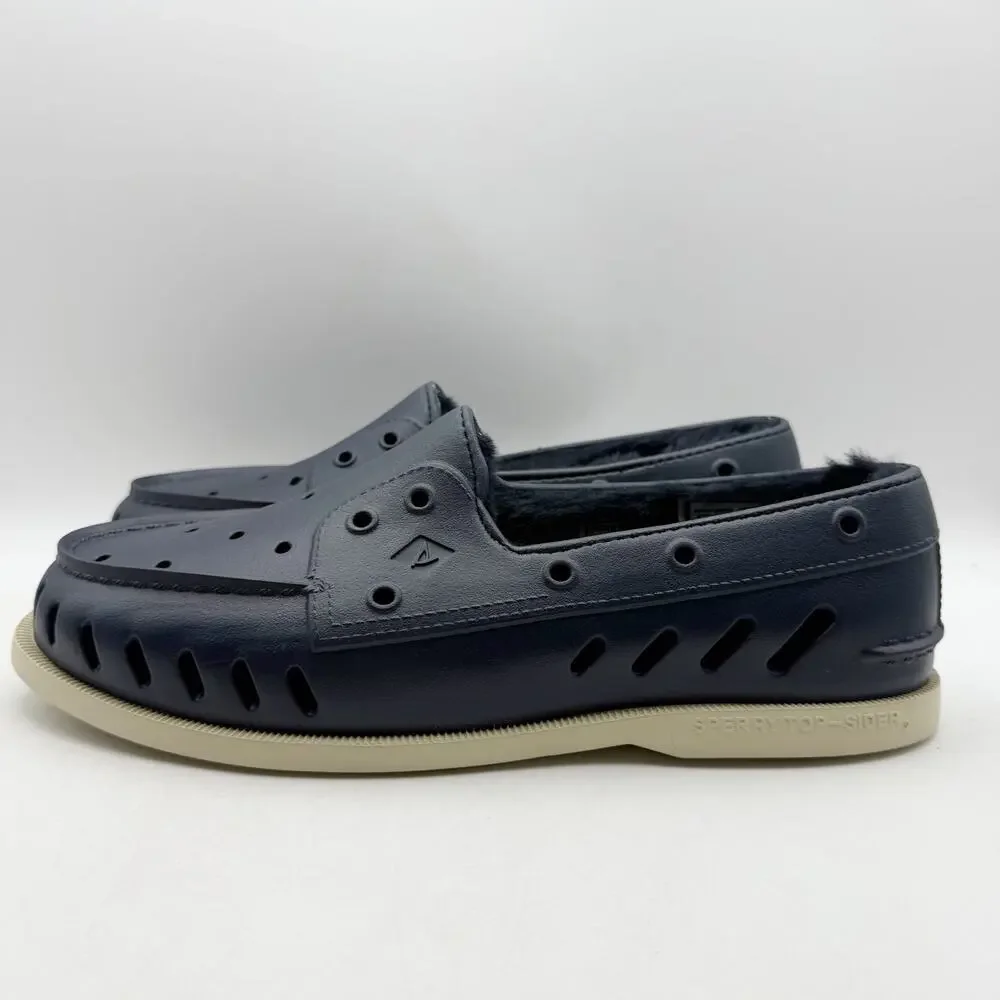 Sperry Mens Original Float Cozy Boat Shoes US 10 EU 43 Navy Blue NWOB